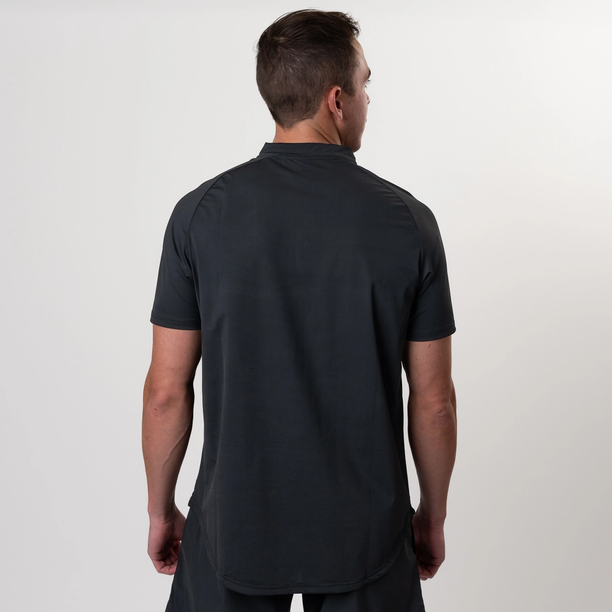 mock neck golf polo
